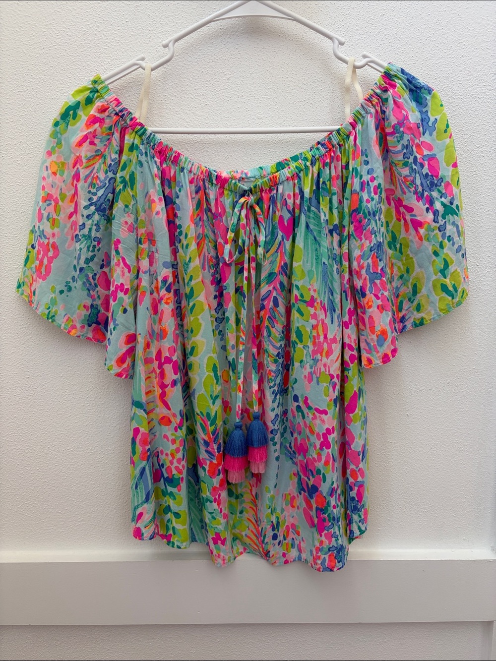 Lilly Pulitzer Sain Top Multi Catch the Wave